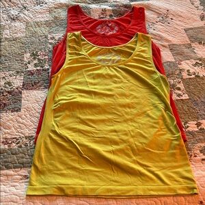 Cato Red Tank Top and Lime Green tank top